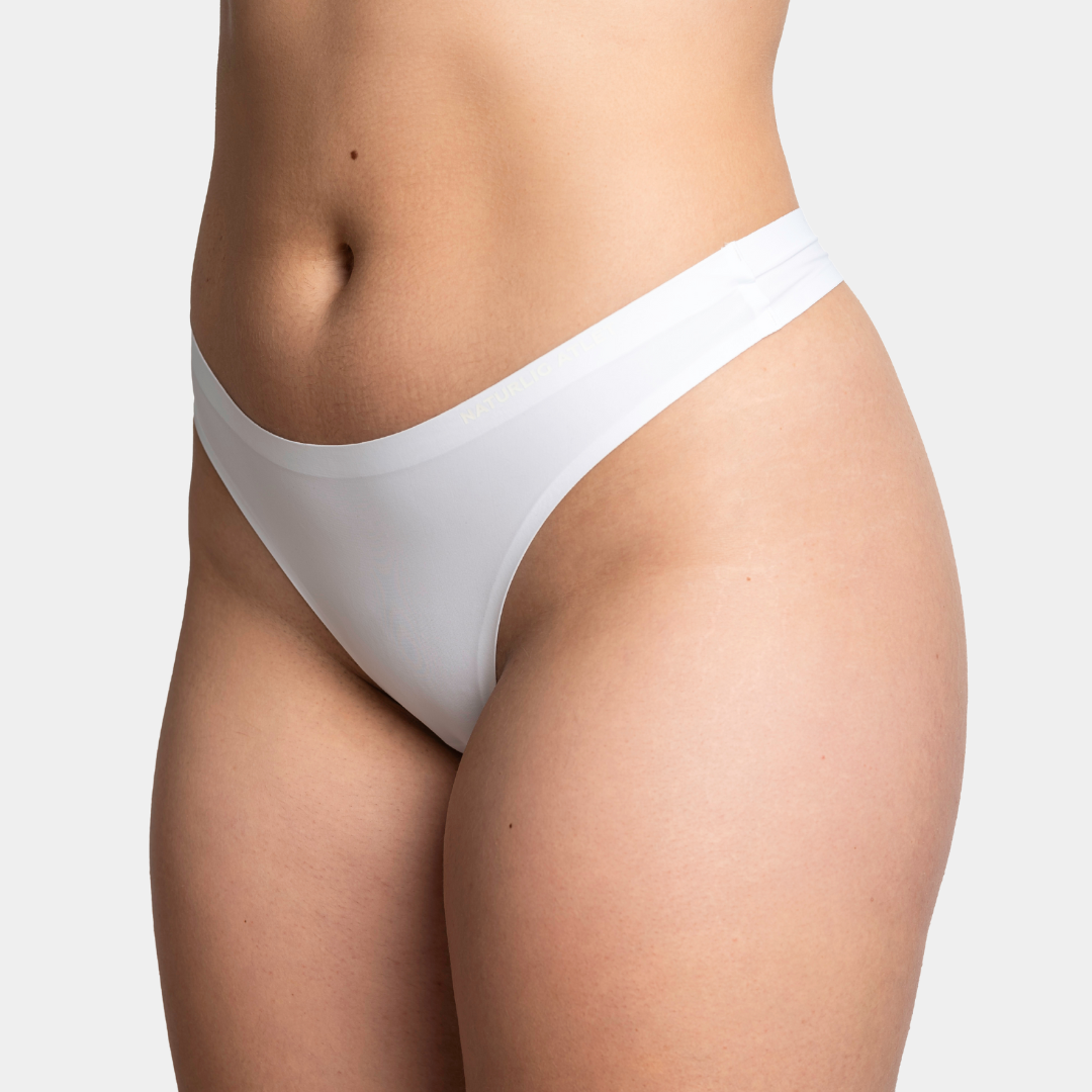 Naturlig Atlet - Seamless thong - Hvid