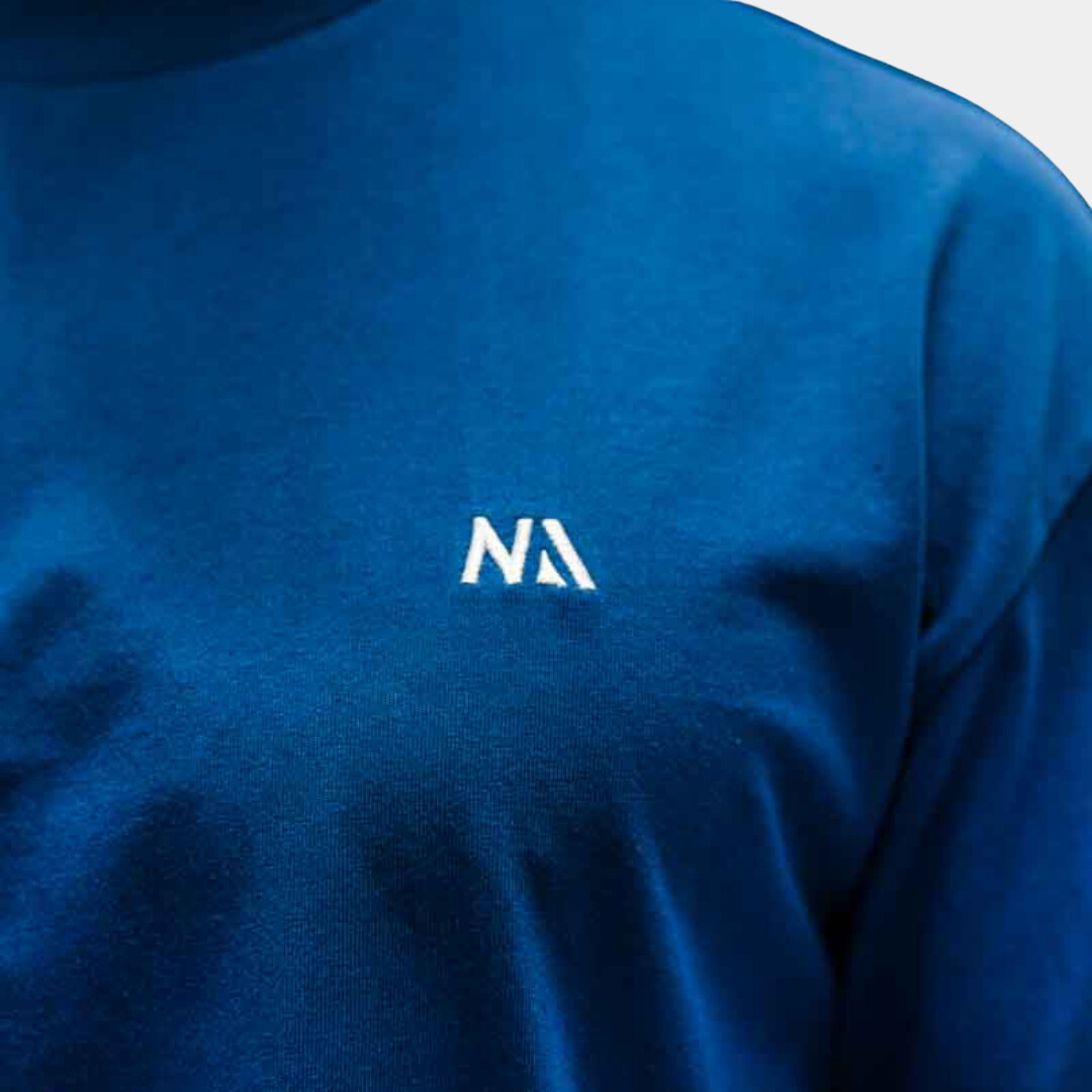 Naturlig Atlet - Oversized - T-shirt - Blå