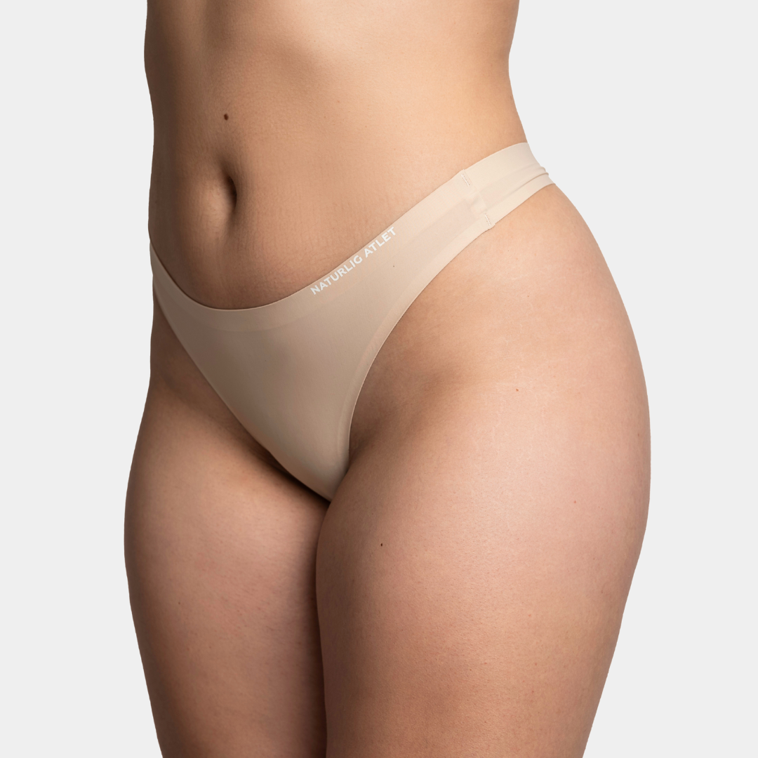 Naturlig Atlet - Seamless thong - Beige