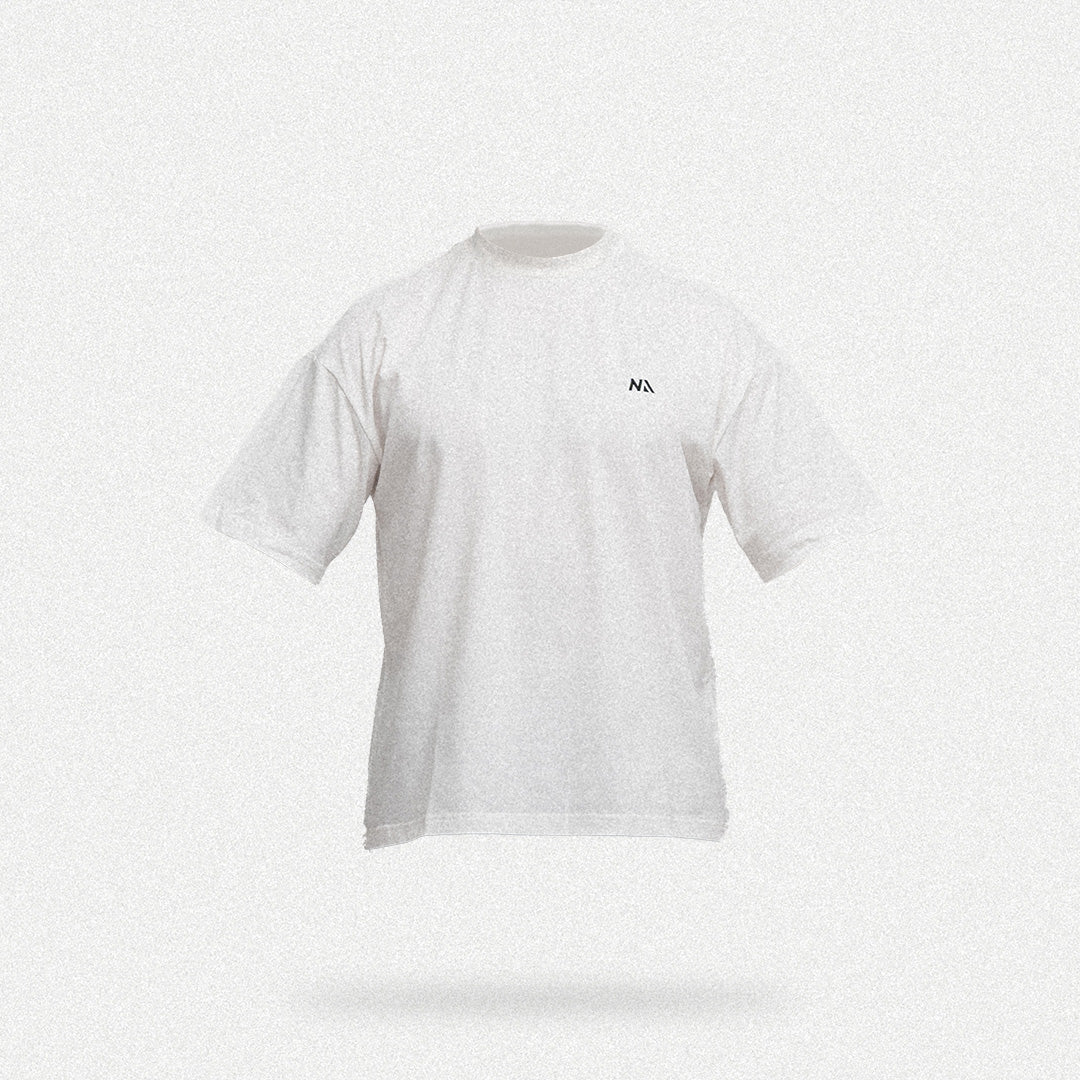 Oversized Lightweight T-shirt - White fra Naturlig Atlet