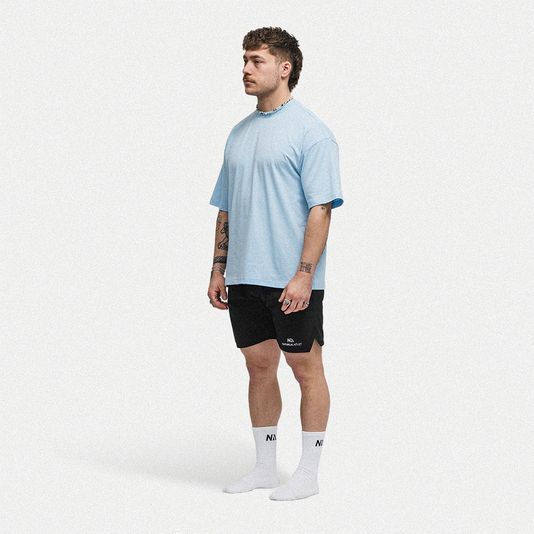 Oversized Lightweight T-shirt - Light Blue fra Naturlig Atlet