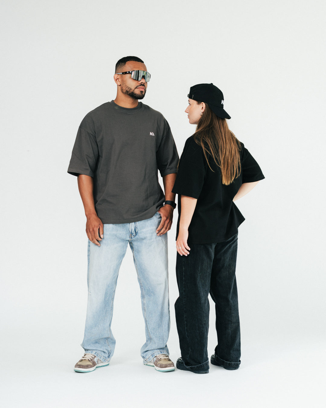Oversized - T-shirt - Space Grey
