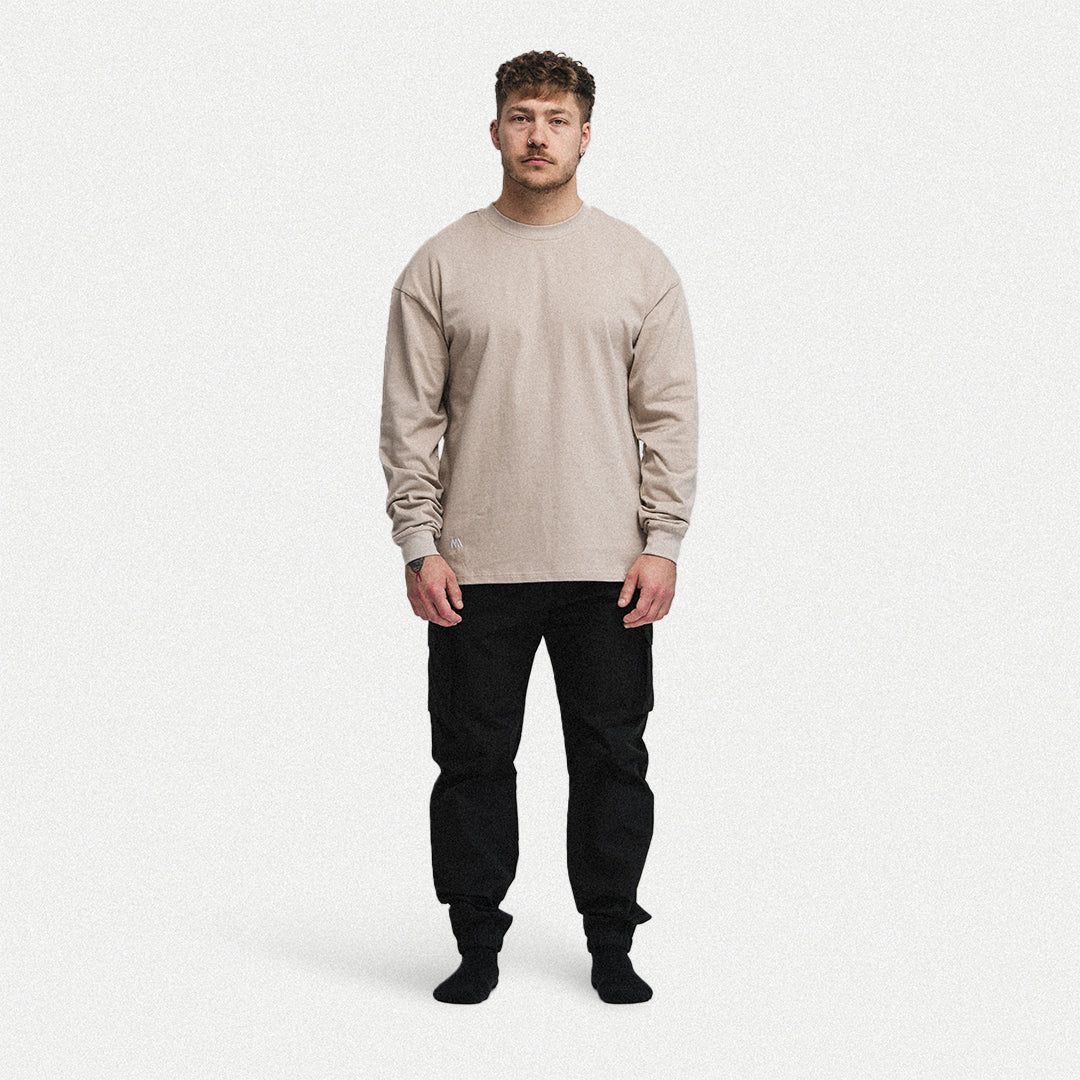 Oversized Long Sleeve - Beige