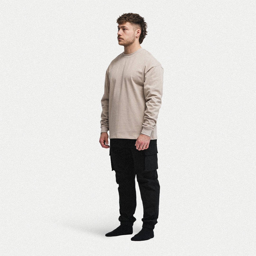 Oversized Long Sleeve - Beige