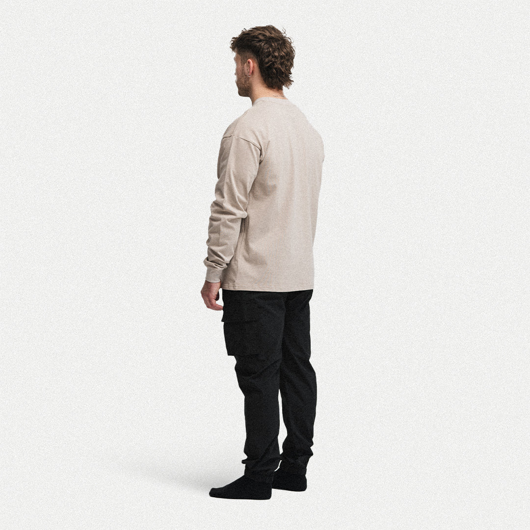 Oversized Long Sleeve - Beige