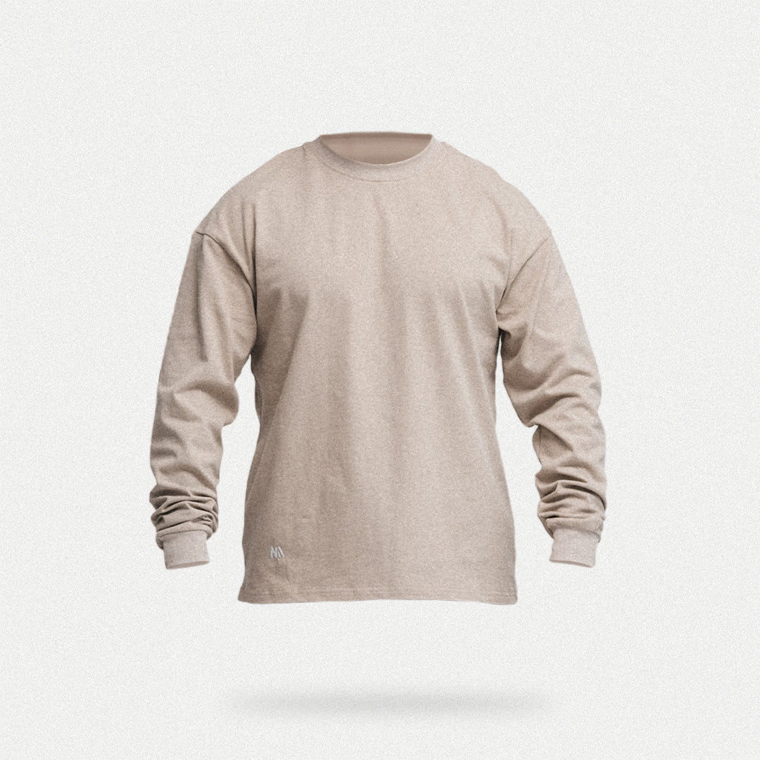 Oversized Long Sleeve - Beige