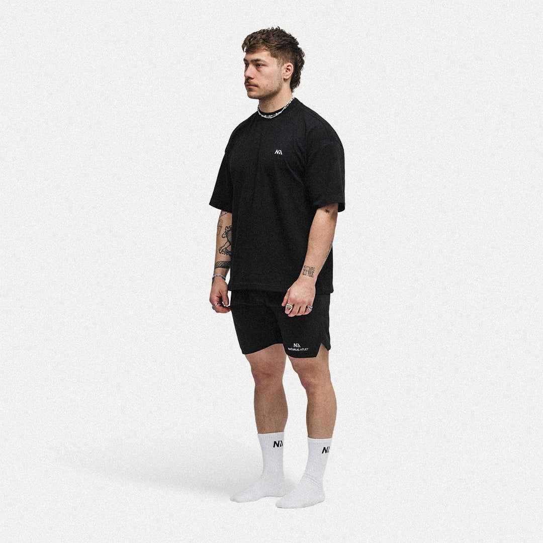 Oversized Lightweight T-shirt - Sort fra Naturlig Atlet