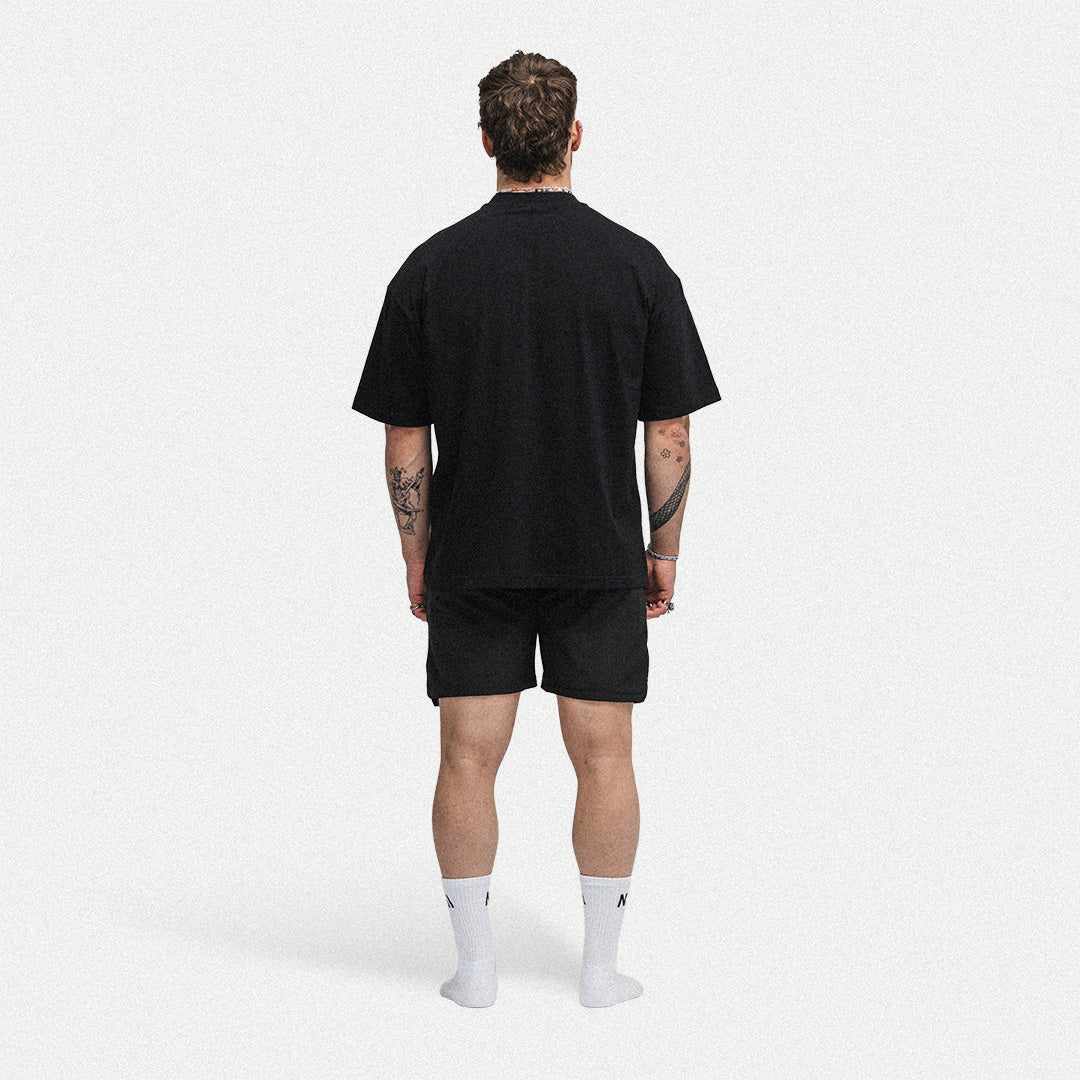 Oversized Lightweight T-shirt - Sort fra Naturlig Atlet