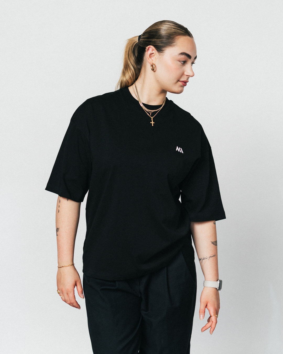 Oversized - T-shirt - Black