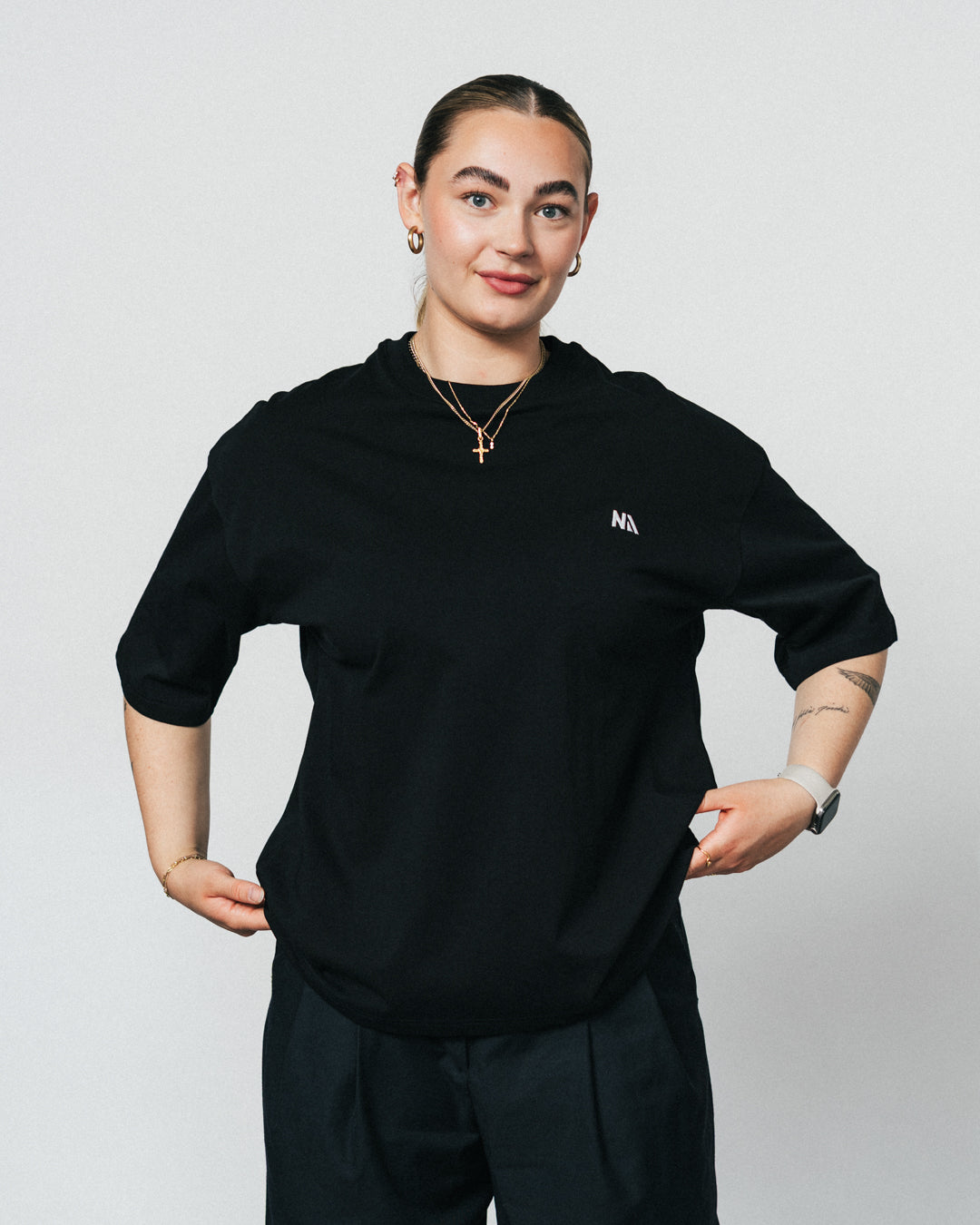 Oversized - T-shirt - Black