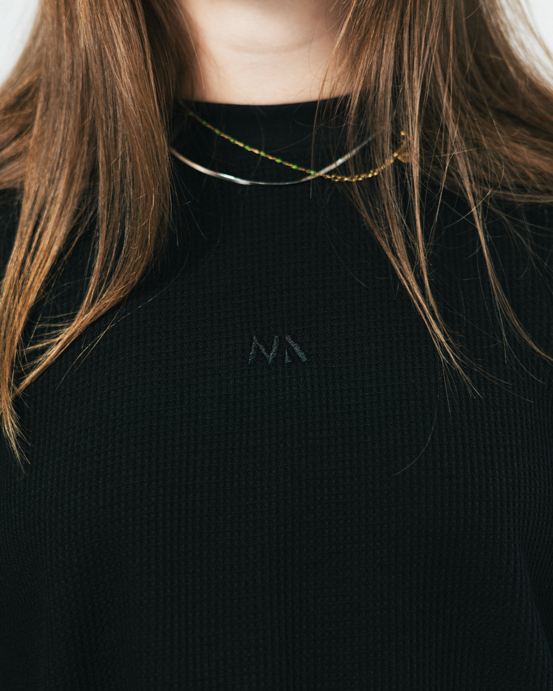 Waffle - Long Sleeve - Black