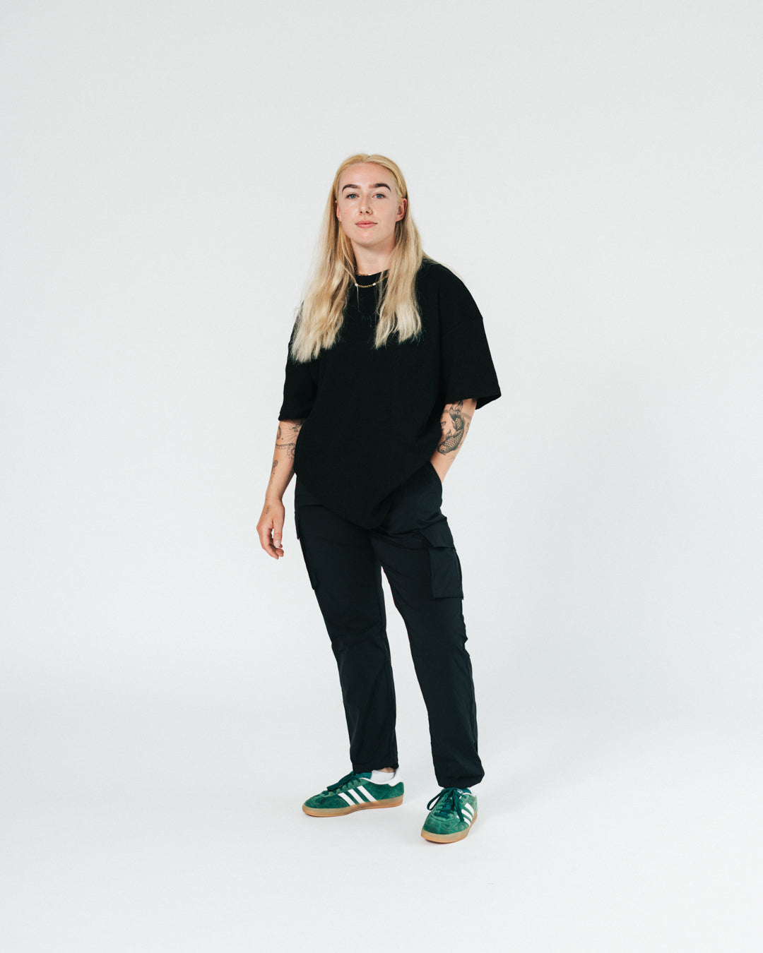 Waffle - T-shirt - Black