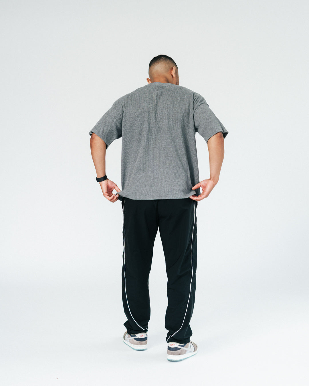 Waffle - T-shirt - Stone Grey