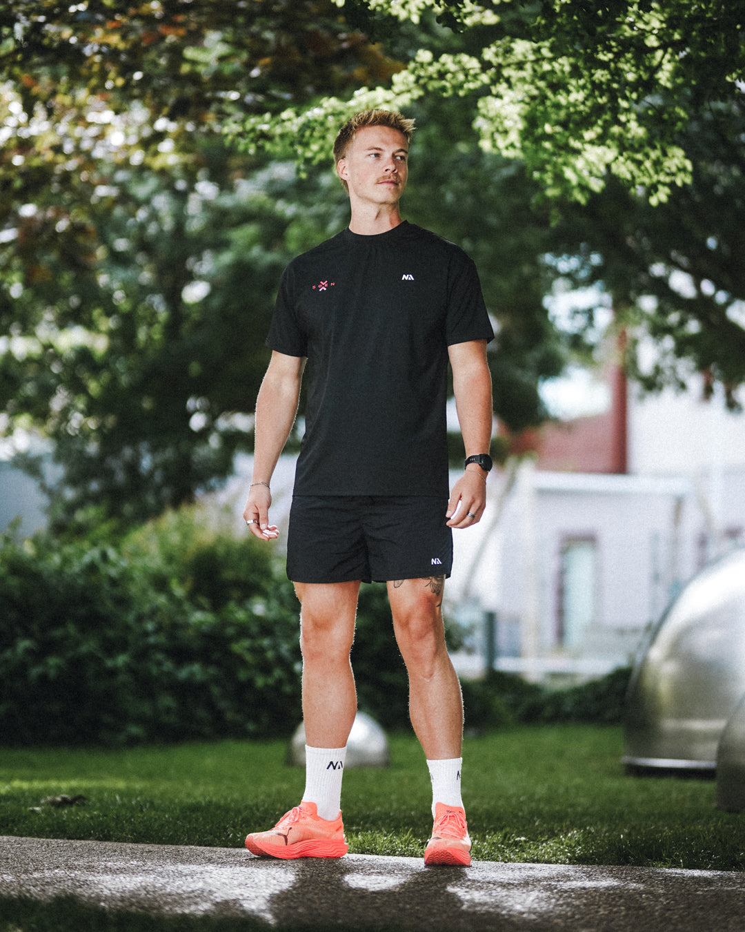 Running - T-shirt - Black - NA x Søenx