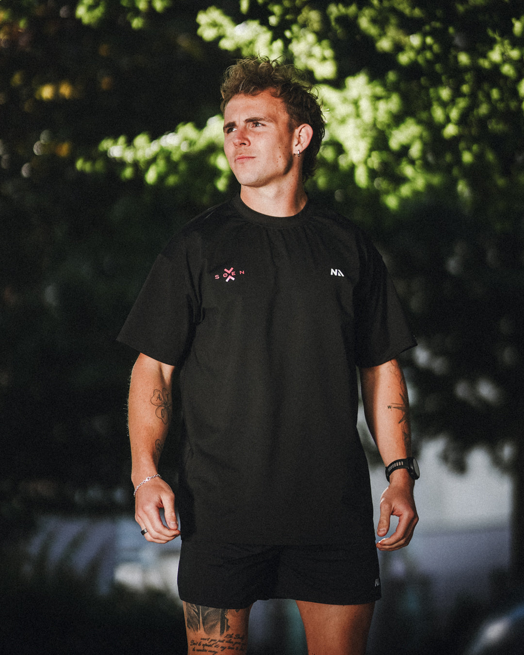 Running - T-shirt - Black - NA x Søenx