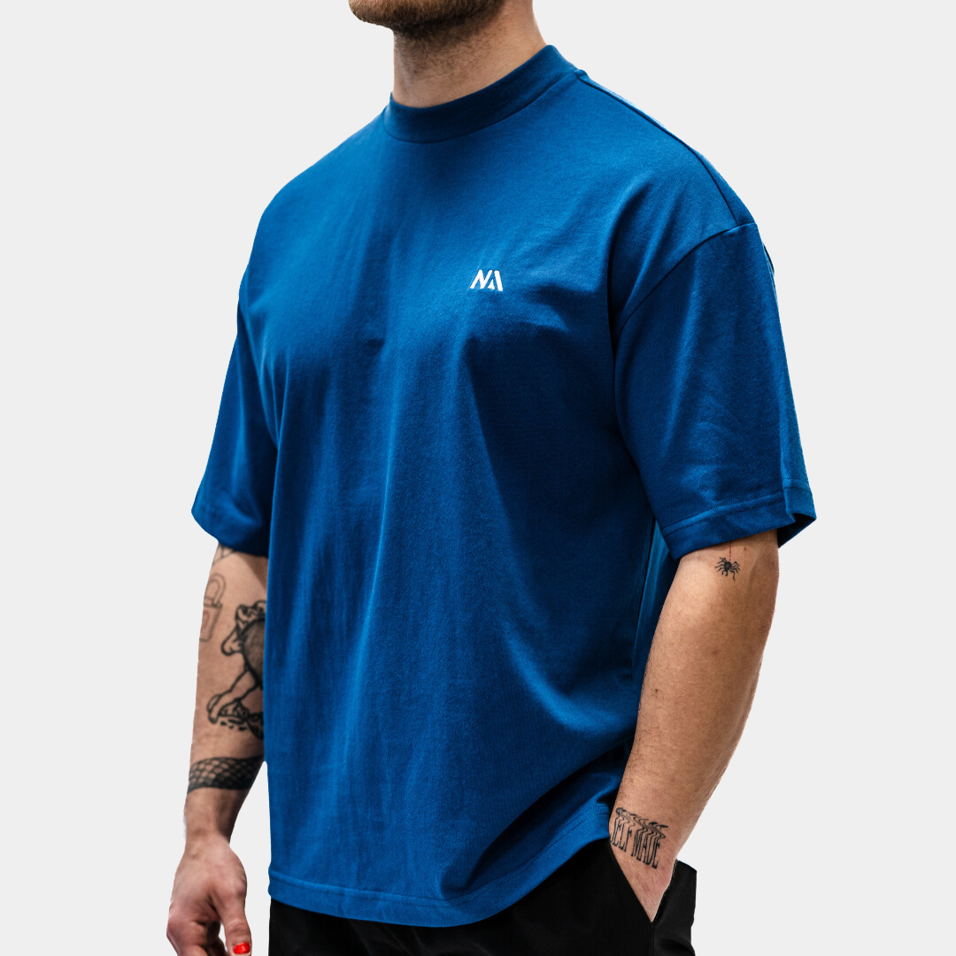 Naturlig Atlet - Oversized - T-shirt - Blå