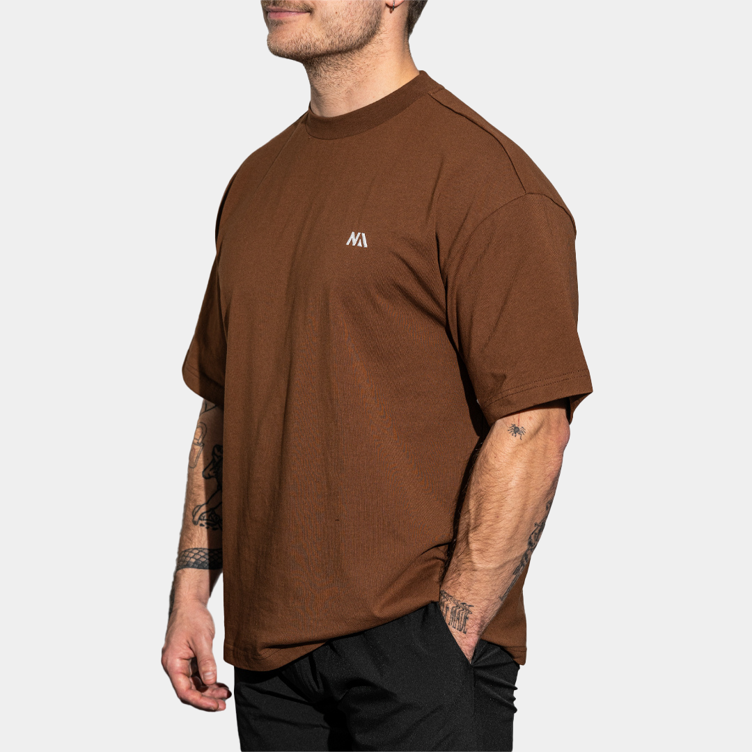 Naturlig Atlet - Oversized - T-shirt - Brun