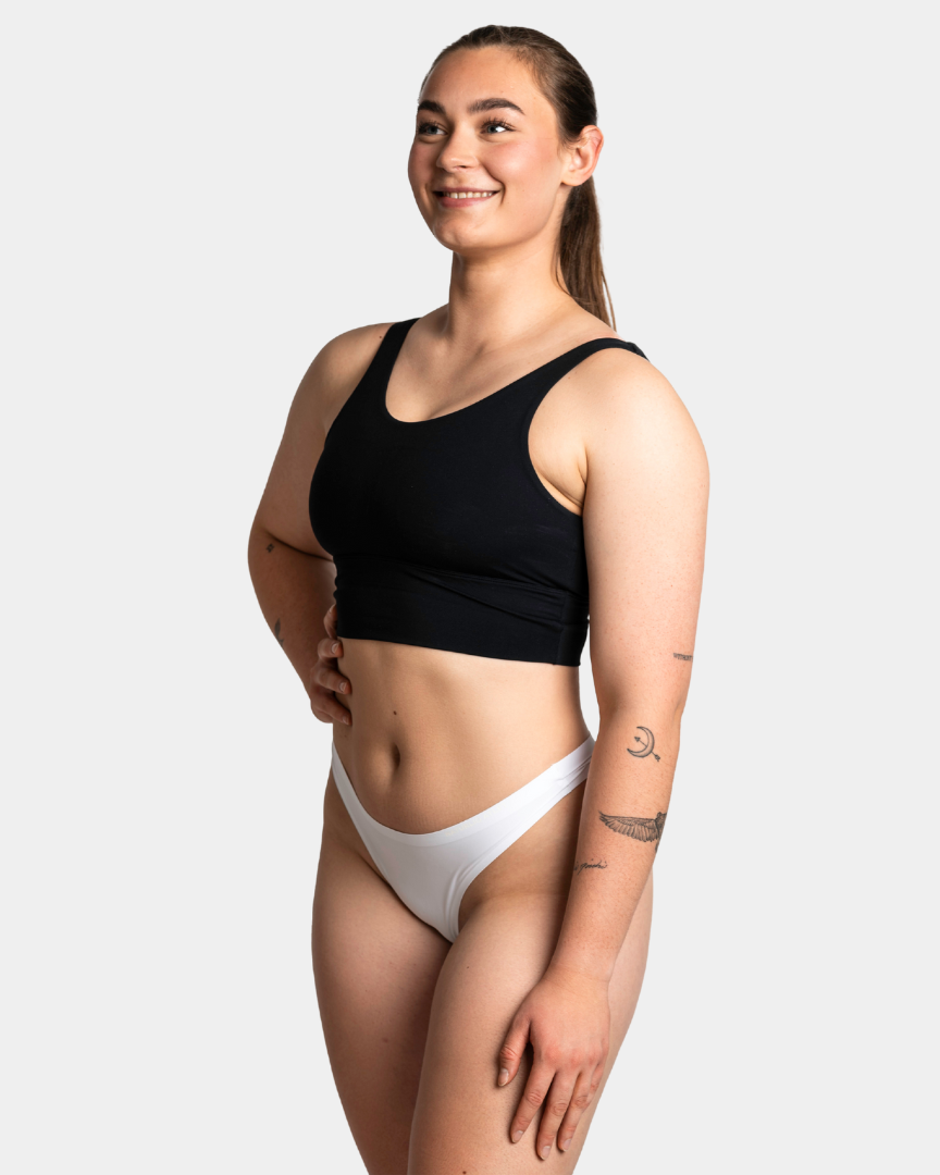 Naturlig Atlet - Seamless thong - Hvid