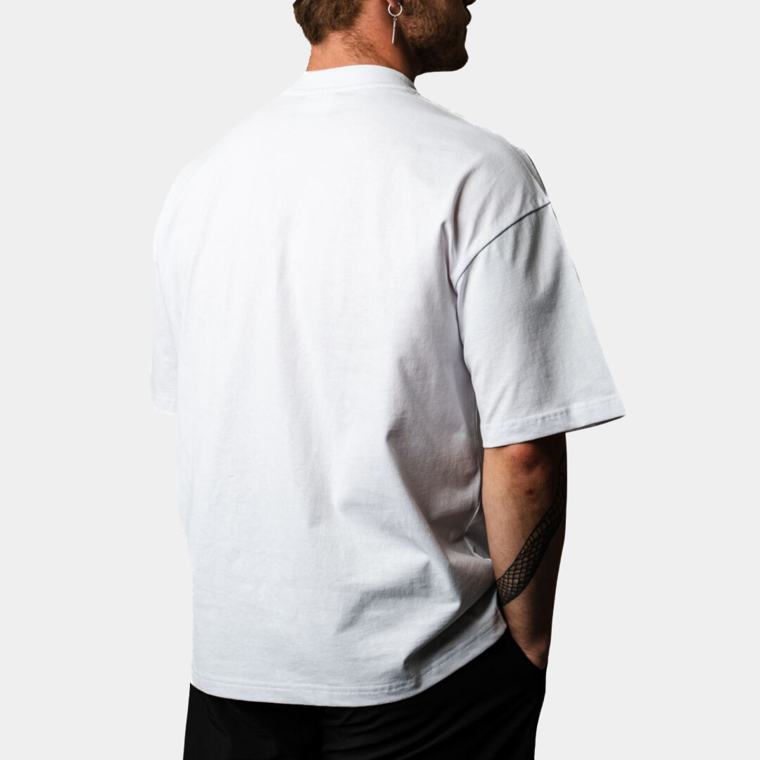 Naturlig Atlet - Oversized - T-shirt - Hvid