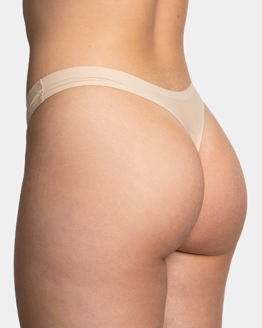 Naturlig Atlet - Seamless thong - Beige