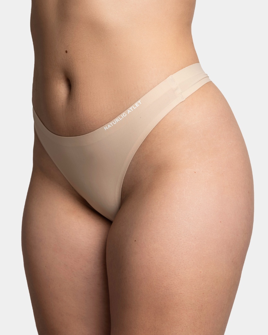 Naturlig Atlet - Seamless thong - Beige