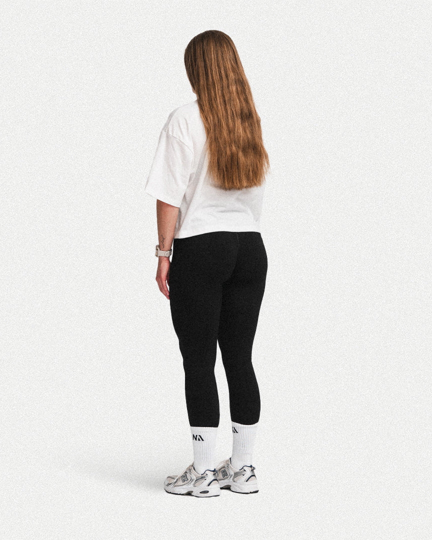 Cropped oversized tee fra Naturlig Atlet
