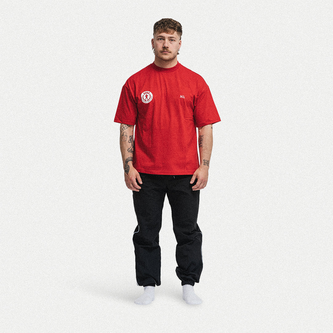 DFNA X NA – Übergroßes, leichtes T-Shirt – Rot