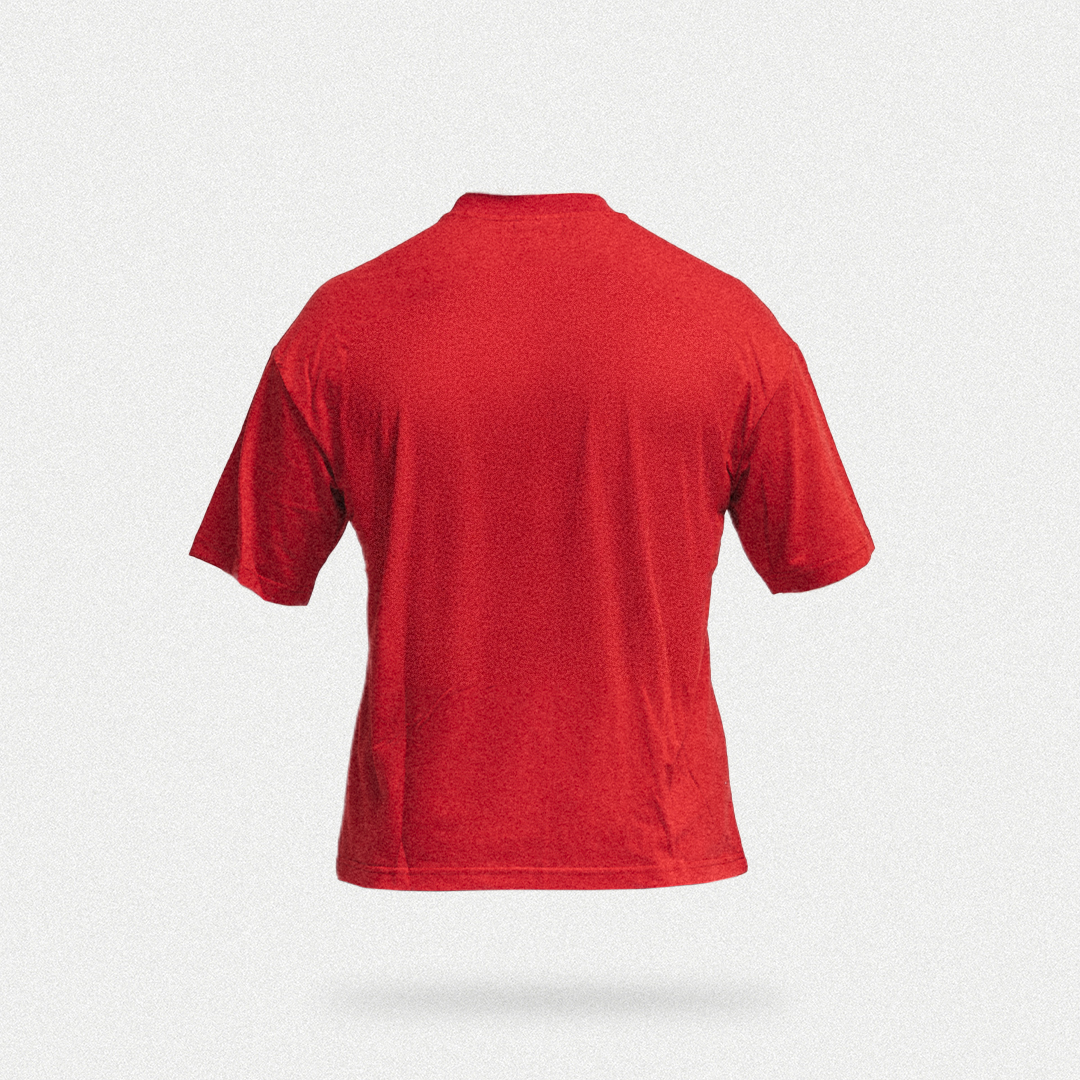 Übergroßes, leichtes T-Shirt – Rot