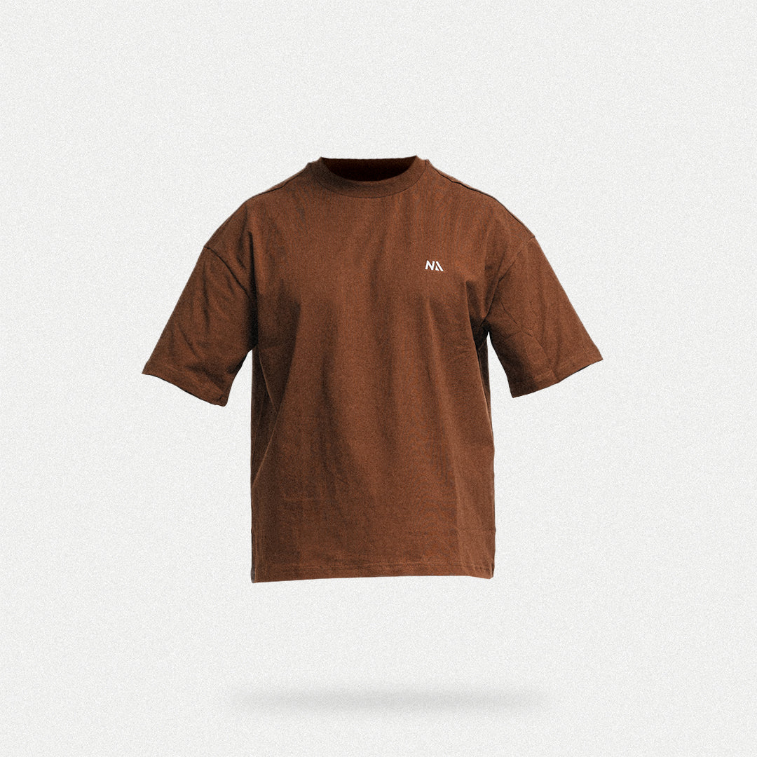 Oversized Heavyweight - T-shirt - Brown