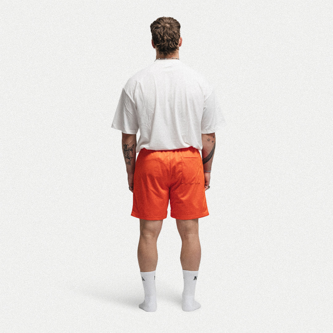 Mesh-Shorts – Orange