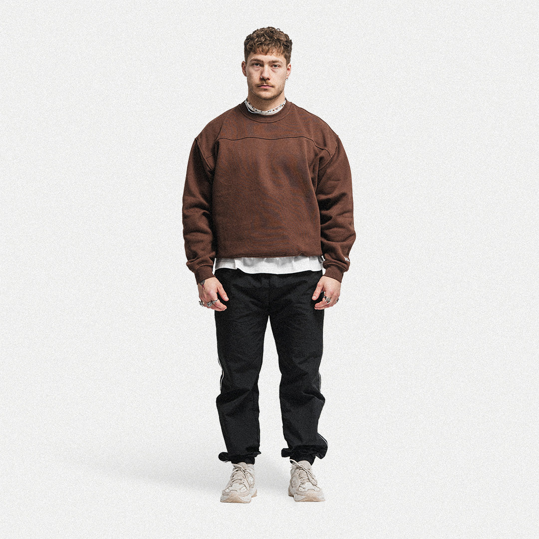 Oversized Sweatshirt - Brown