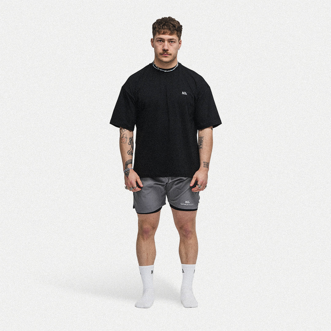 2 in 1 - Performance Shorts - Grey