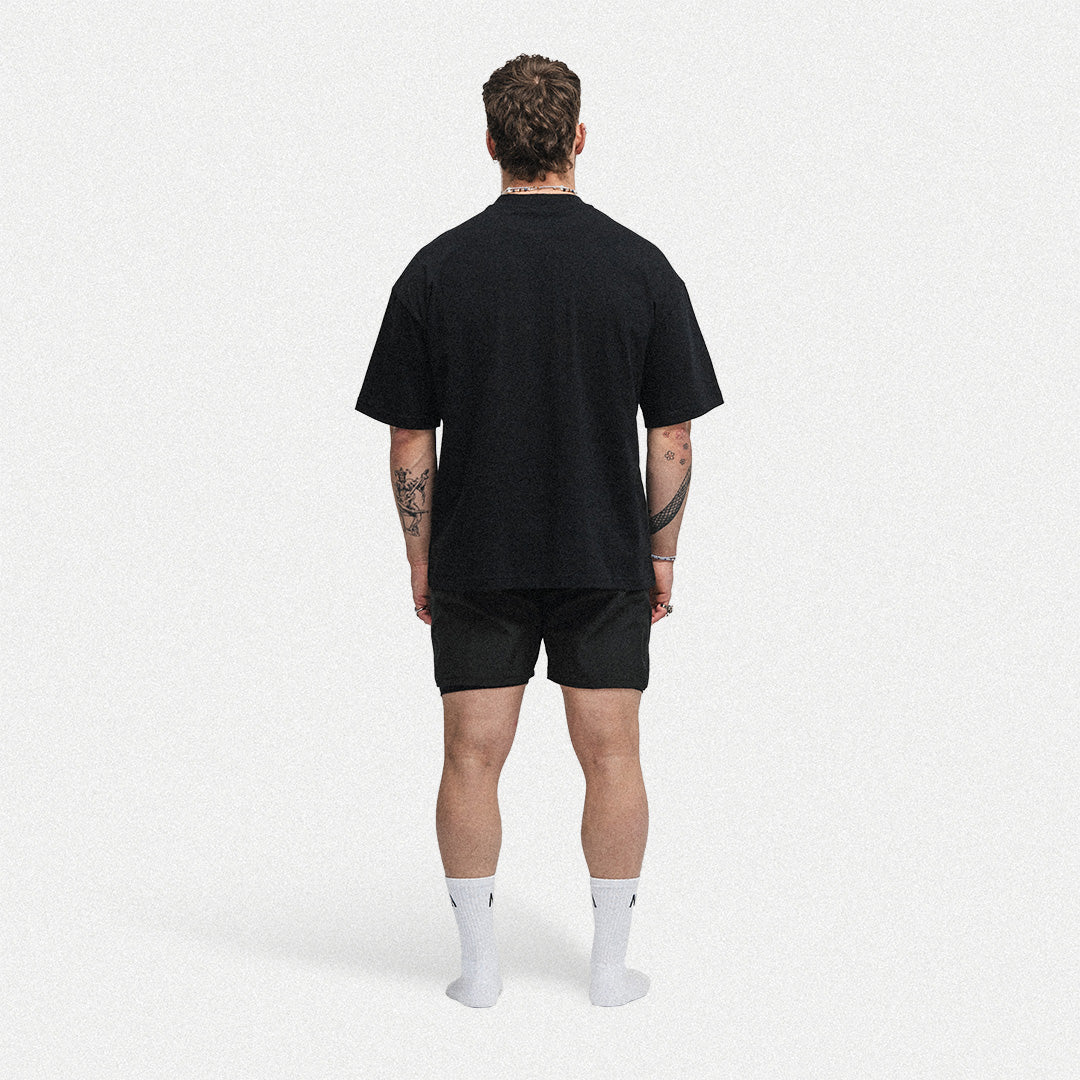 2 in 1 - Performance Shorts - Black
