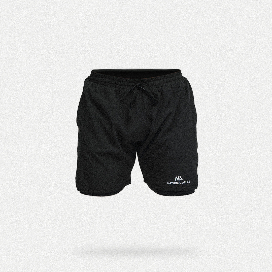 2 in 1 - Performance Shorts - Black