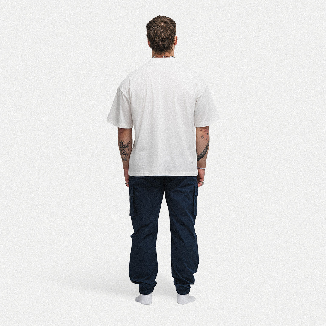 Übergroßes, leichtes T-Shirt – Weiß
