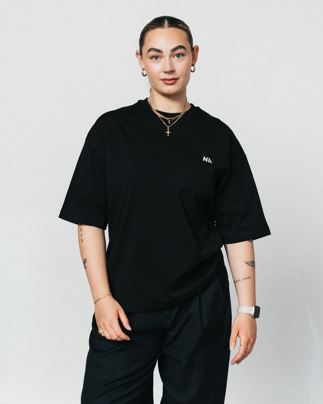 Oversized - T-shirt - Black